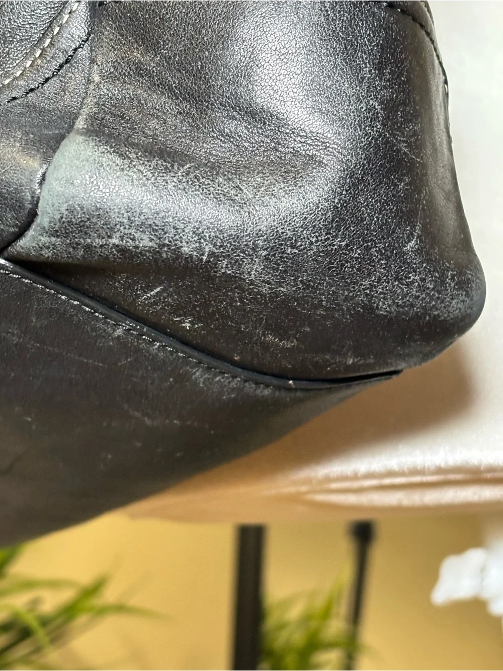 Coach leather tote